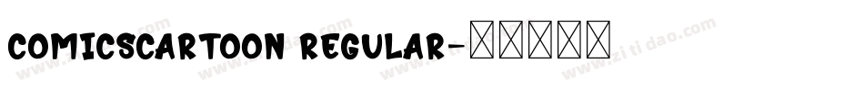 ComicsCarToon Regular字体转换